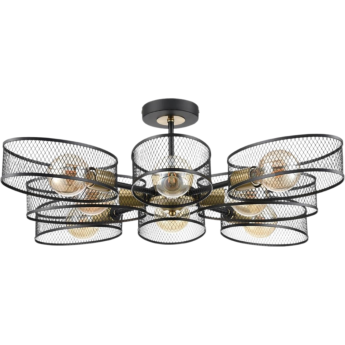 Люстра потолочная LUMION VIVANA 8193/8C COUNTY LN25 E27 8*60W 220V черный/медный, металл